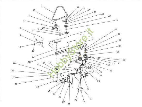 Picture of Piatto di taglio (2/2) EF 124J/22H Cat.2012 Trattorino