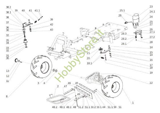Picture of Assale posteriore TUAREG 92 EVO Cat.2012 Trattorino