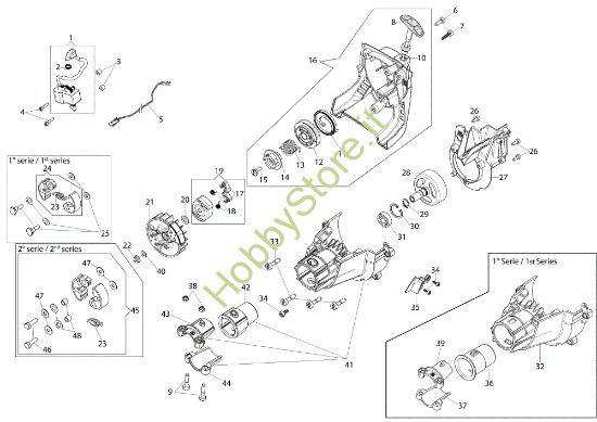 Picture of Avviamento e frizione DS 240 T (Euro 1) Decespugliatore