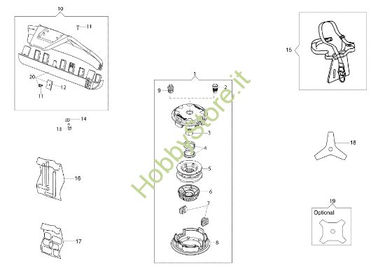 Picture of Accessori DS 240 T (Euro 1) Decespugliatore