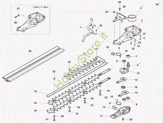 Picture of Gruppo lame TG 2650 XP Tagliasiepi