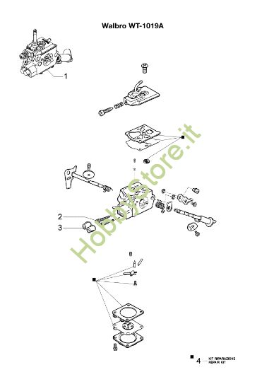 Picture of Carburatore WT-1019A TG 2800 XP Tagliasiepi