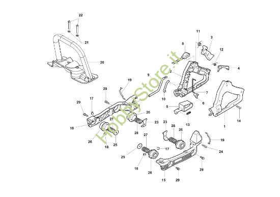 Picture of Impugnatura TG 2800 XP Tagliasiepi