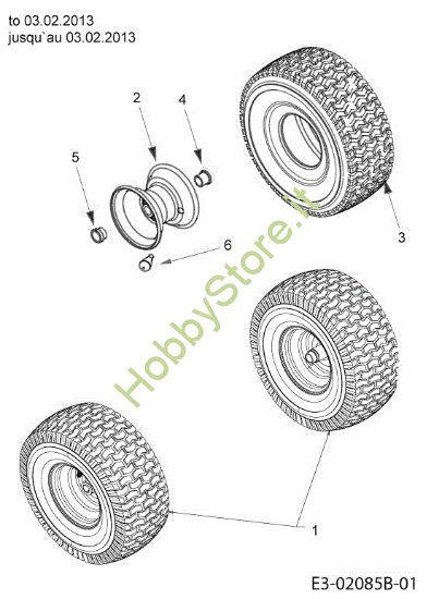 Picture of Ruote anteriori STORM 108/18,5 H Cat.2013 Trattorino