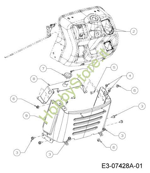 Picture of Cruscotto (2/2) KOMMAND 80/12,5 T Cat. 2013 Trattorino