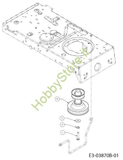 Picture of Leva e puleggia motore KOMMAND 80/12,5 T Cat. 2013 Trattorino