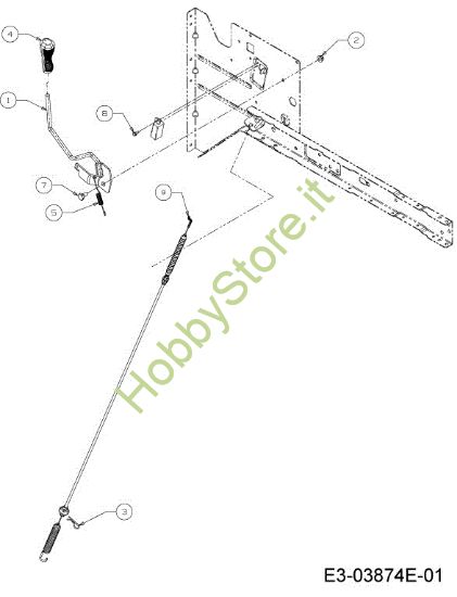 Picture of Leva innesto lame KOMMAND 80/12,5 T Cat. 2013 Trattorino