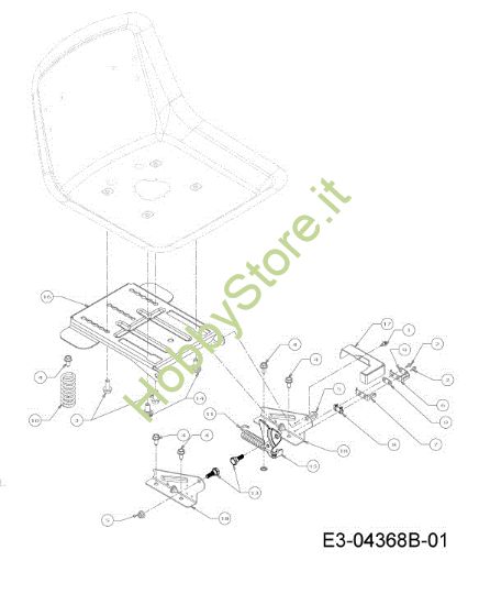 Picture of Supporto sedile KOMMAND 80/12,5 T Cat. 2013 Trattorino