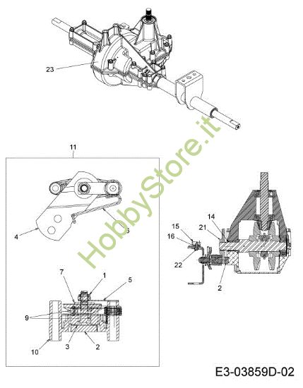Picture of Trasmissione (3/3) KOMMAND 80/12,5 T Cat. 2013 Trattorino
