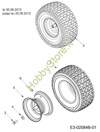 Picture of Ruote posteriori KOMMAND 92/13,5 T Cat. 2013 Trattorino