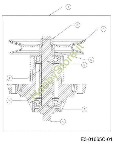 Picture of Supporto lame (1/2) KOMMAND 92/13,5 T Cat. 2013 Trattorino