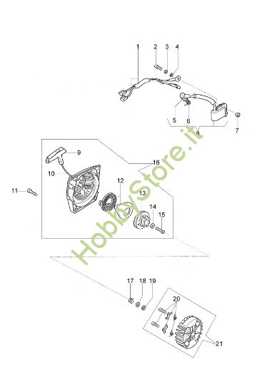 Picture of Avviamento completo MT 5200 Motosega