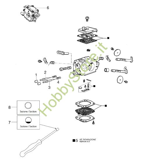 Picture of Carburatore HDA-314 MT 5200 Motosega