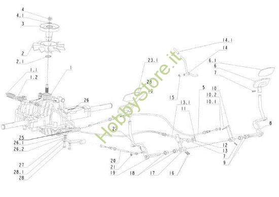 Picture of Trasmissione (1/2) TUAREG 92 EVO Cat.2013 Trattorino
