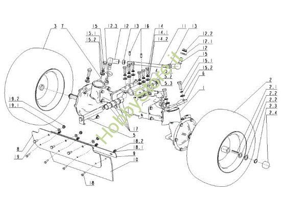 Picture of Assale anteriore TUAREG 92 4x4 EVO Cat.2013 Trattorino