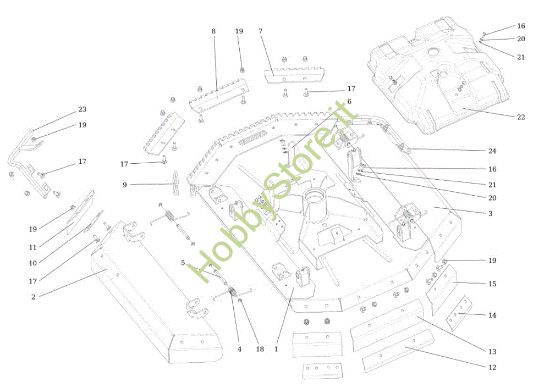 Picture of Piatto di taglio (1/2) TUAREG 92 4x4 EVO Cat.2013 Trattorino