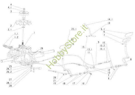 Picture of Trasmissione (1/2) TUAREG 92 4x4 EVO Cat.2013 Trattorino