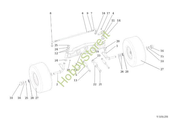 Picture of Assale anteriore EF 92S/13H Cat.2013 Trattorino