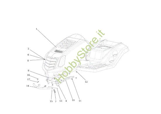 Picture of Cofano (2/2) EF 92S/13H Cat.2013 Trattorino