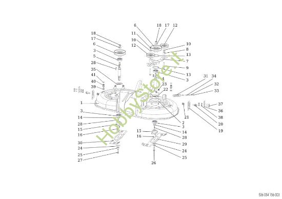 Picture of Piatto di taglio (1/2) EF 92S/16H Cat.2013 Trattorino