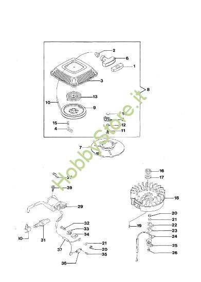 Picture of Avviamento e accensione MR 474 TKV Rasaerba