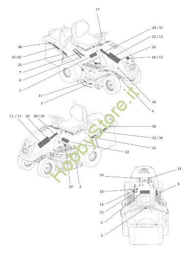 Picture of Etichette EF 106S/24H 4X4 Cat.2013 Trattorino