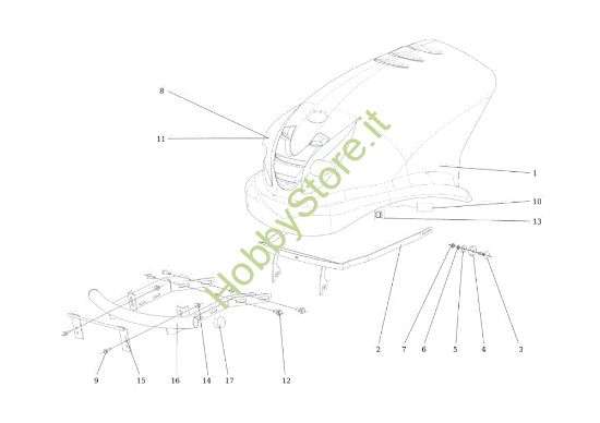 Picture of Cofano EF 106S/24H 4X4 Cat.2013 Trattorino
