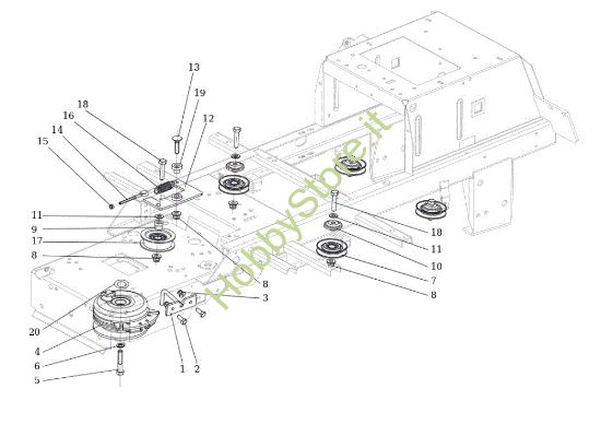 Picture of Puleggia frizione EF 106S/24H 4X4 Cat.2013 Trattorino
