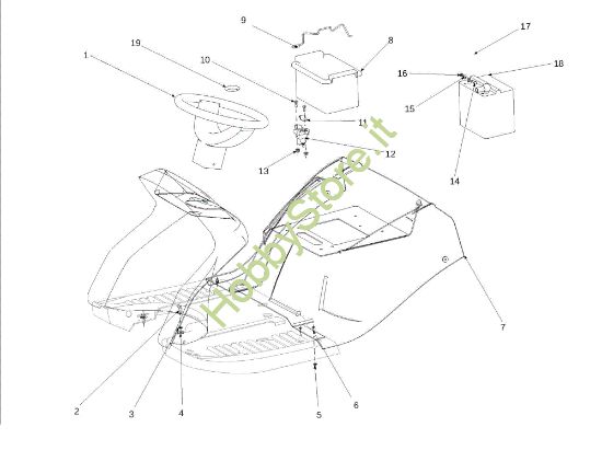 Picture of Cofano (2/3) EF 106S/18H Cat.2013 Trattorino