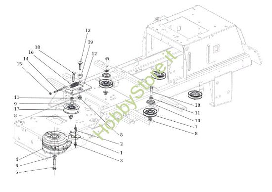Picture of Puleggia frizione EF 106S/18H Cat.2013 Trattorino