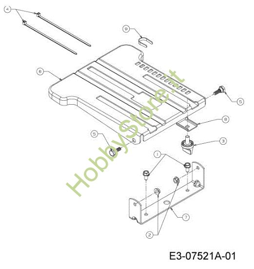 Picture of Supporto sedile KOMMAND 92/16 H PLUS Cat. 2013 Trattorino