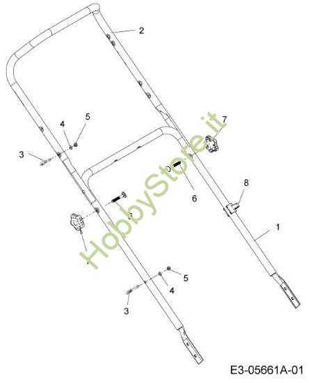 Picture of Manubrio LR 55 VBX 4-IN-1 Cat. 2013 Rasaerba