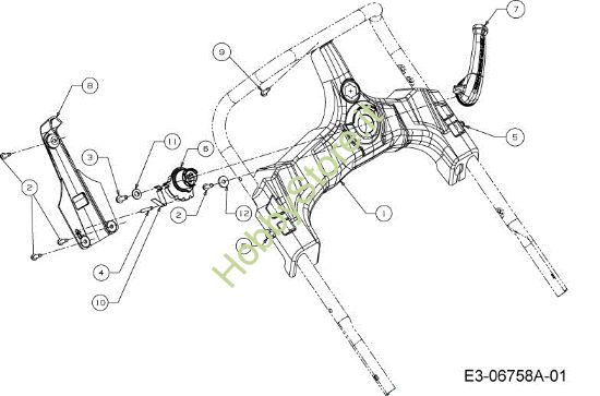 Picture of Plancia comandi LR 55 VBX 4-IN-1 Cat. 2013 Rasaerba