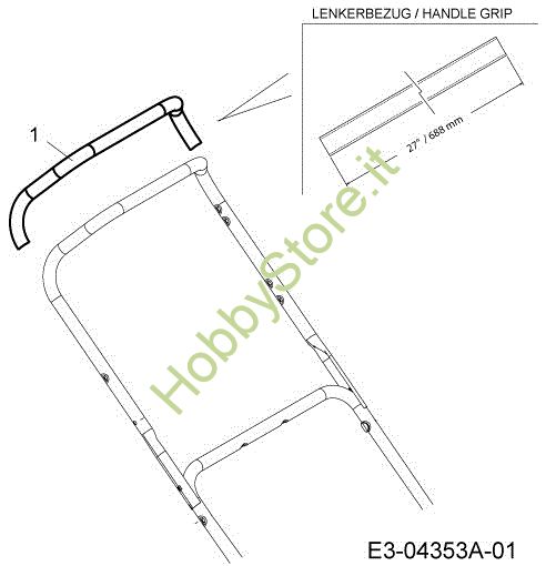 Picture of Protezione manubrio LR 55 VBX 4-IN-1 Cat. 2013 Rasaerba