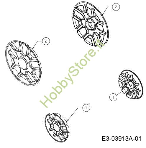 Picture of Copriruote LR 55 VBX 4-IN-1 Cat. 2013 Rasaerba