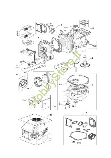 Picture of Gruppo motore EF 72C/12,5KM Cat.2013 Trattorino