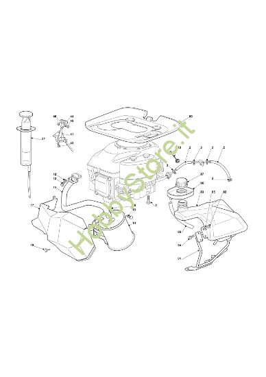 Picture of Serbatoio, marmitta e protezioni EF 72C/12,5KM Cat.2013 Trattorino