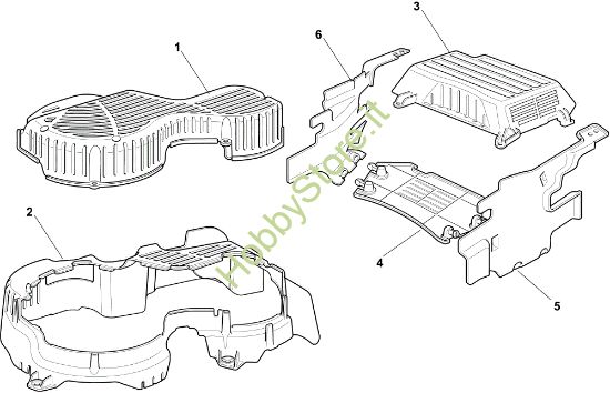 Picture of Protezione cinghia (Solo per mercato francese) EF 72C/13H Cat.2013 Trattorino