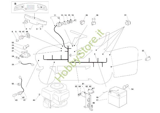 Picture of Parti elettriche EF 102C/18,5H Cat.2013 Trattorino