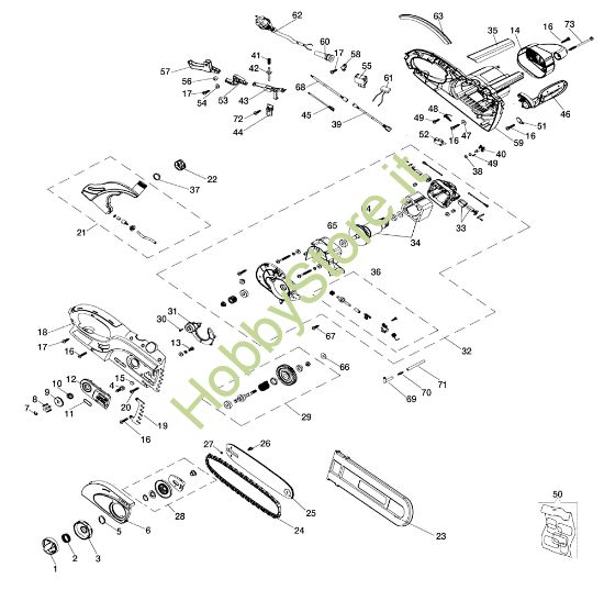 Picture of Esploso completo MT 2000 E Elettrosega