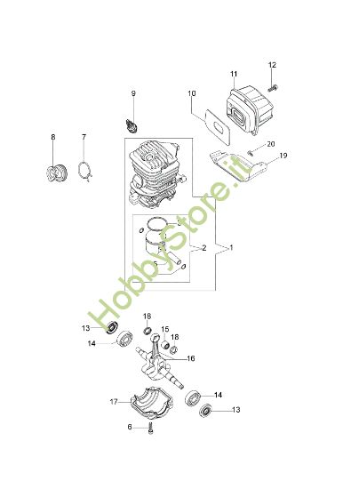 Picture of Motore MT 3500 S (Euro 2) Motosega