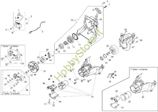 Picture of Avviamento e frizione DS 2400 H Tagliasiepi