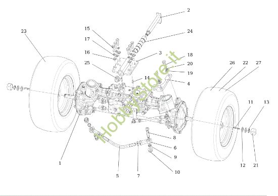 Picture of Assale anteriore TONKAWA (B&S) 92 4x4 Cat. 2014 Trattorino