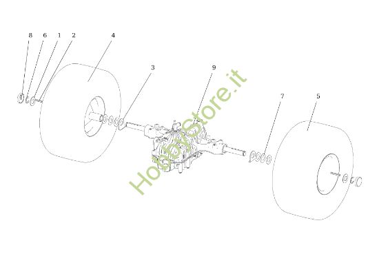 Picture of Assale posteriore TONKAWA (B&S) 92 4x4 Cat. 2014 Trattorino