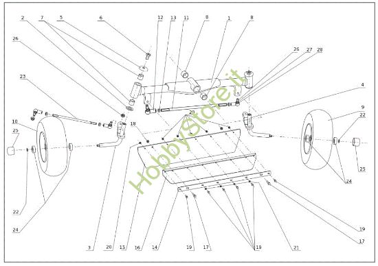 Picture of Assale anteriore TUAREG 92 EVO Cat.2014 Trattorino