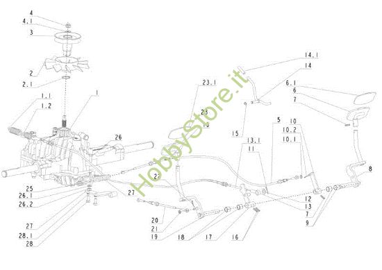 Picture of Trasmissione (1/2) TUAREG 92 EVO Cat.2014 Trattorino