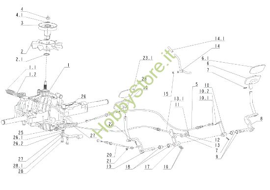 Picture of Trasmissione (1/2) TUAREG 92 4x4 EVO Cat.2014 Trattorino