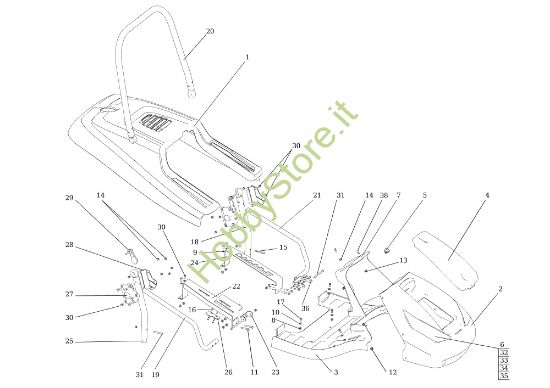 Picture of Cofano (2/2) TUAREG 92 4x4 EVO Cat.2014 Trattorino