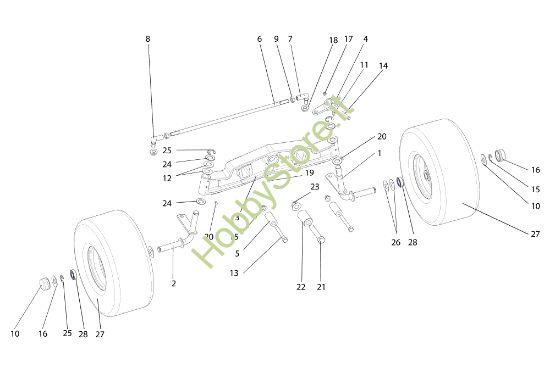 Picture of Assale anteriore EF 92S/13H Cat.2014 Trattorino