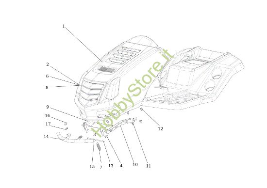 Picture of Cofano (2/2) EF 92S/13H Cat.2014 Trattorino